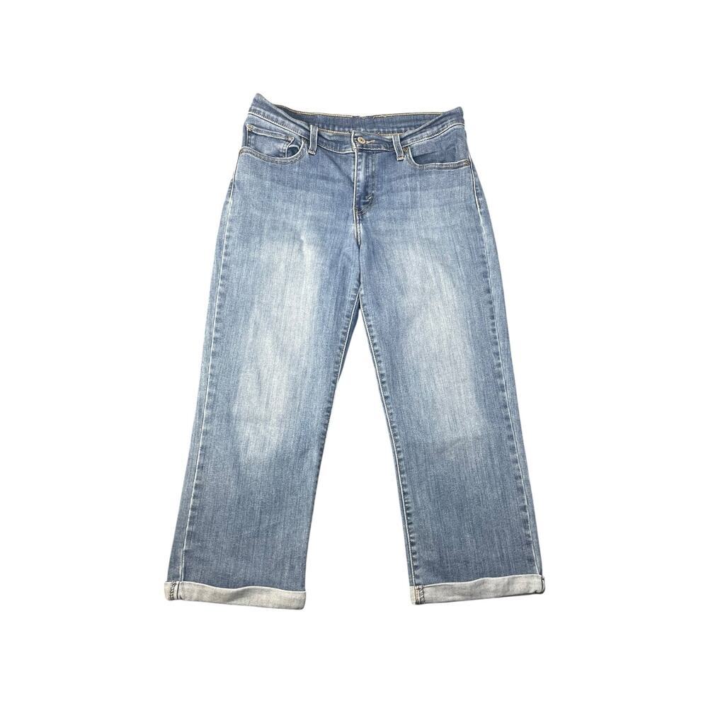 Levi Strauss Womenโs Size 29 Denim Cuffed Capris